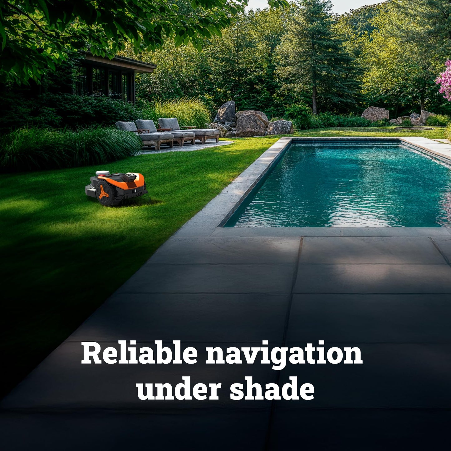 WORX Landroid Vision Cloud Robot Lawn Mower, No Perimeter Wire Robot Mower for 1/2 Acre, AI Obstacle Avoidance + RTK Cloud Navigation, Auto Mapping, App Control, WR320