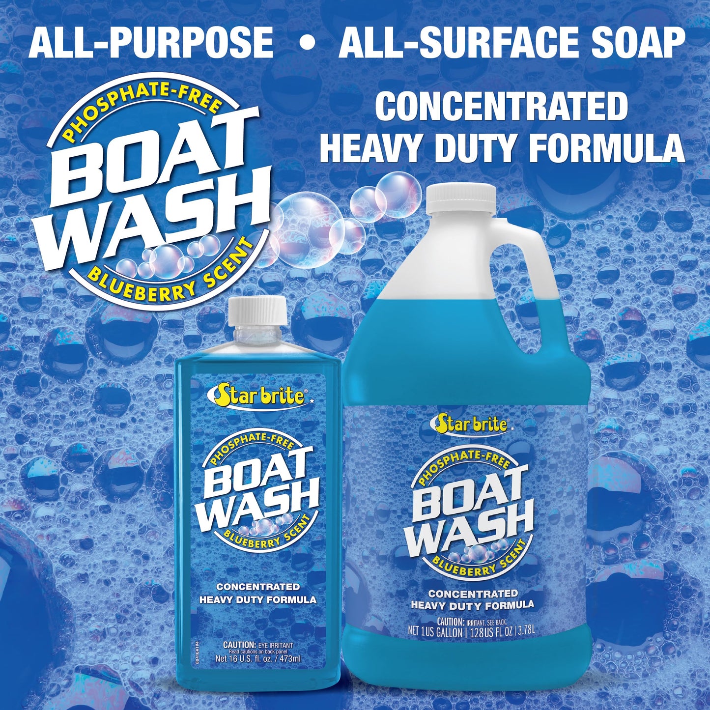 Star brite Concentrated Boat Wash - Biodegradable, Phosphate-Free , 1 Gallon