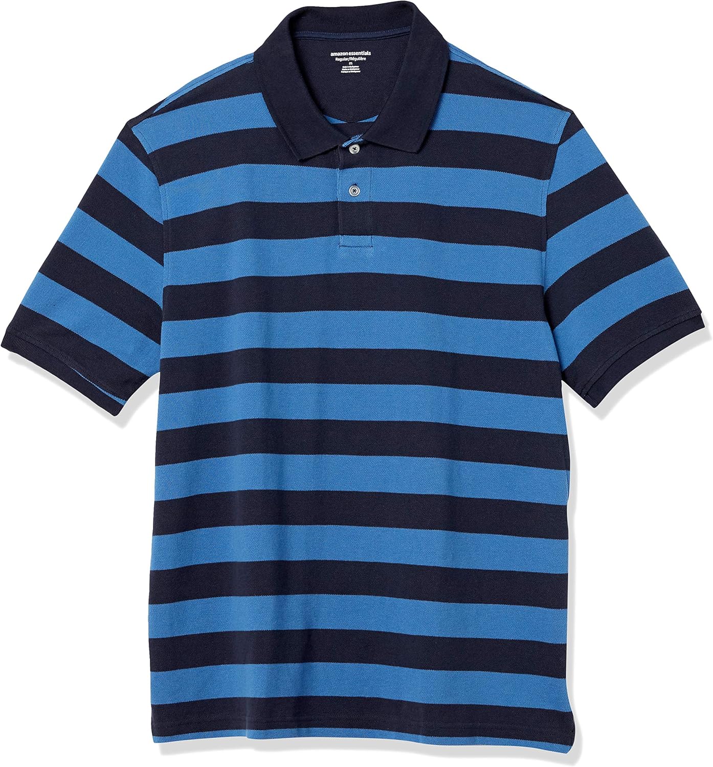 Amazon Essentials Men's Regular-Fit Short Sleeve Cotton Pique Polo Shirt (Available in Big & Tall)