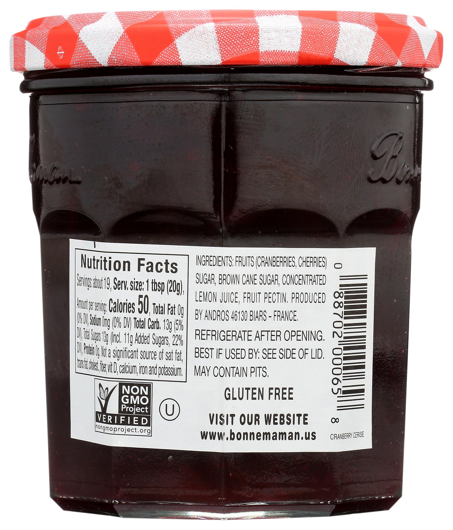Bonne Maman Preserves, Variety Pack (Strawberry, Raspberry, Wild Blueberry, Cherry), 13 Ounce Jars (Pack of 4)