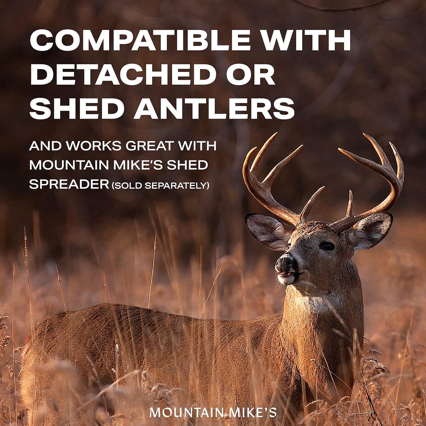 Mountain Mike’s - Plaque Master Antler Mounting Kit - Plaque Mounting Kit for Antlers - Fits Most Antlers - Compatible with Harvested and Shed Antlers - Woodgrain Finish…