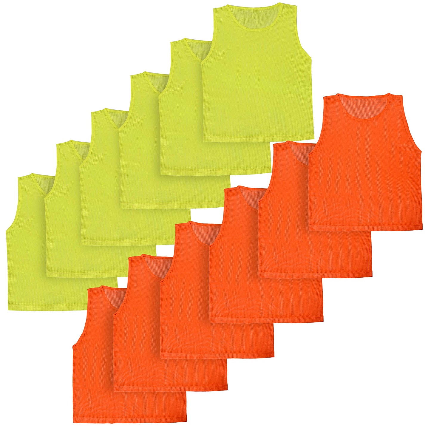 Athllete Youth & Adult Soccer Pinnies, Mesh Practice Jerseys, 12 Pennies for Sports