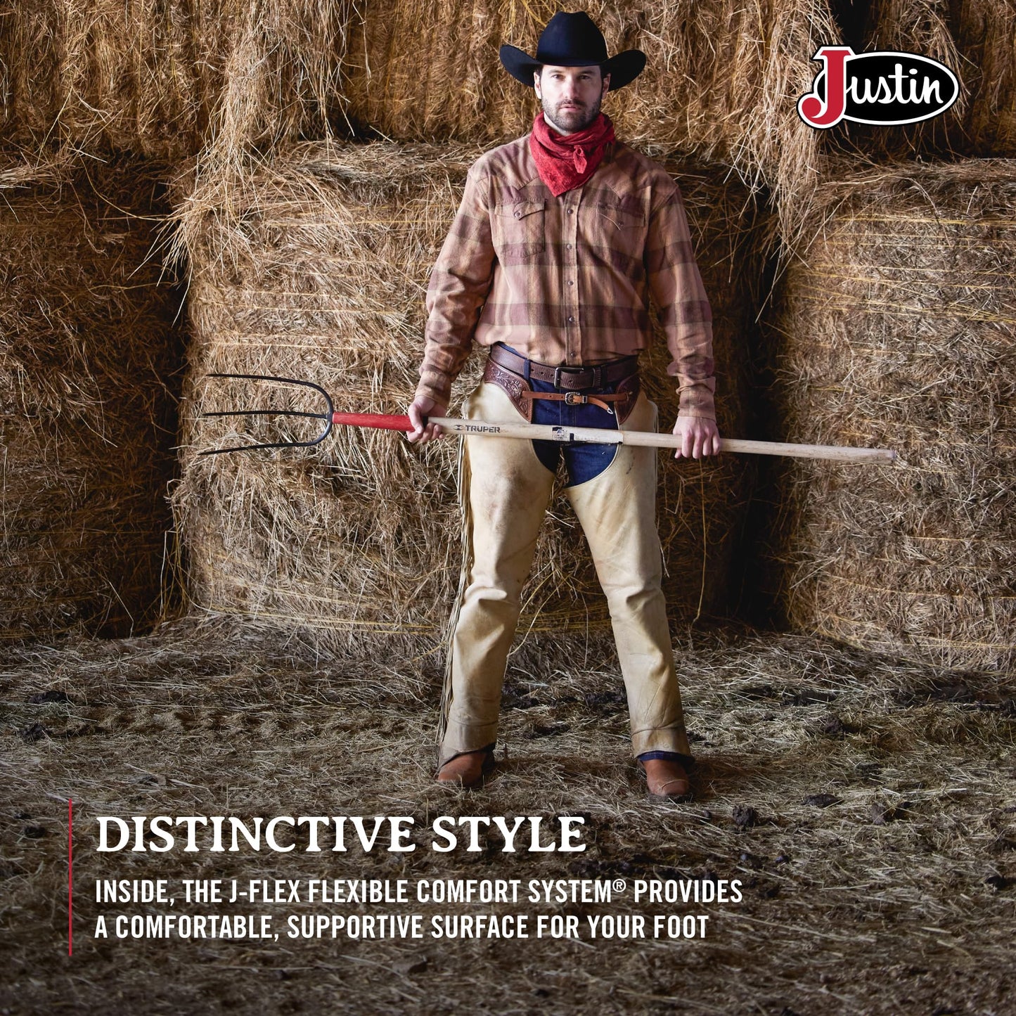 Justin Caddo 11" Western Boots for Men - Durable Premium Full-Grain Leather Square Toe Cowboy Boots Built with Full Double-Stitch Welt Construction