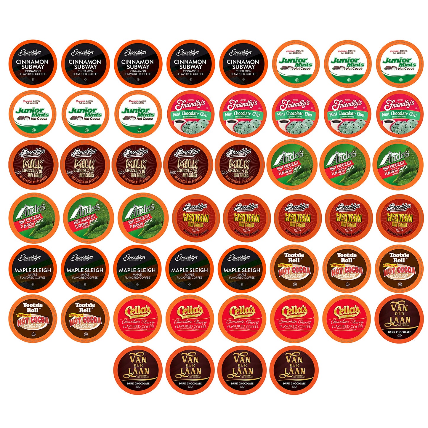Two Rivers Coffee Hot Chocolate Pods Single Serve Cocoa Variety Sampler Pack Compatible with 2.0 Keurig K-Cup Brewers, 40 Count