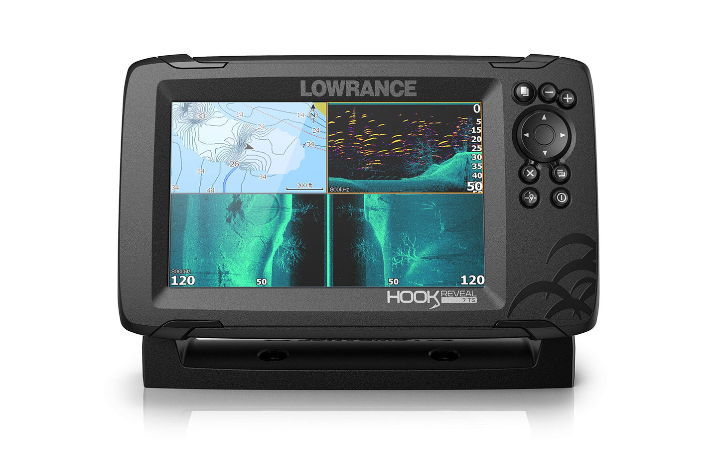Lowrance HOOK Reveal 5", 7" and 9" Fish Finders with Transducers
