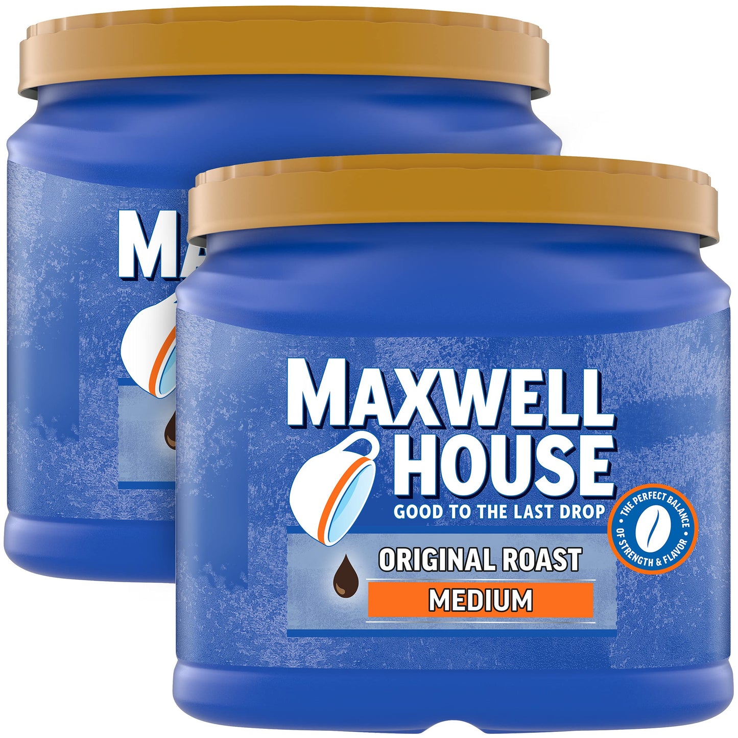 Maxwell House Breakfast Blend Mild Roast Ground Coffee, 38.8 oz Canister