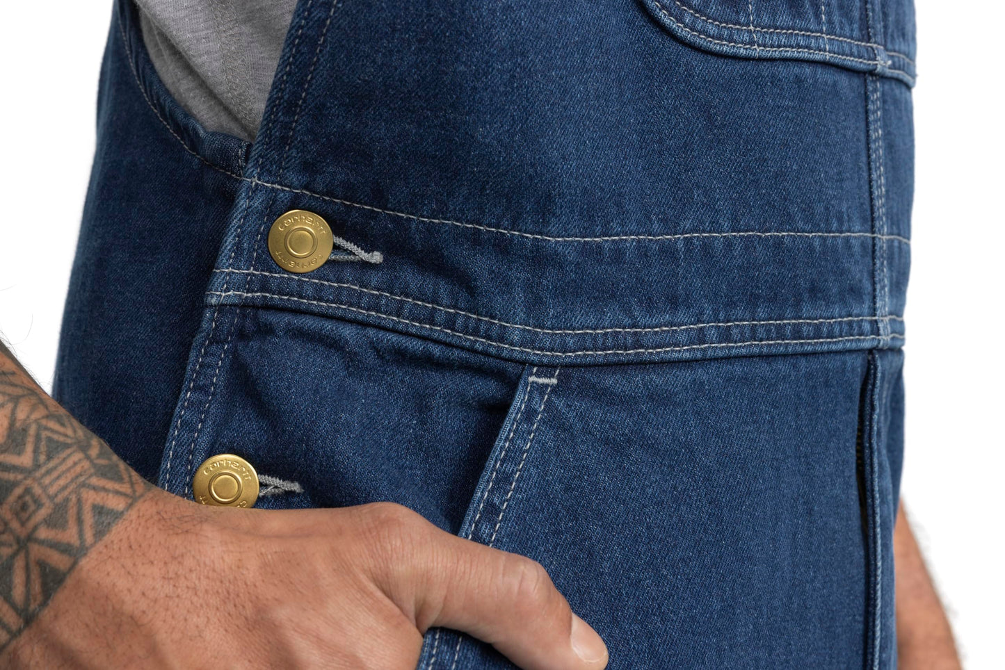 Carhartt Men's Loose Fit Denim Bib Overall