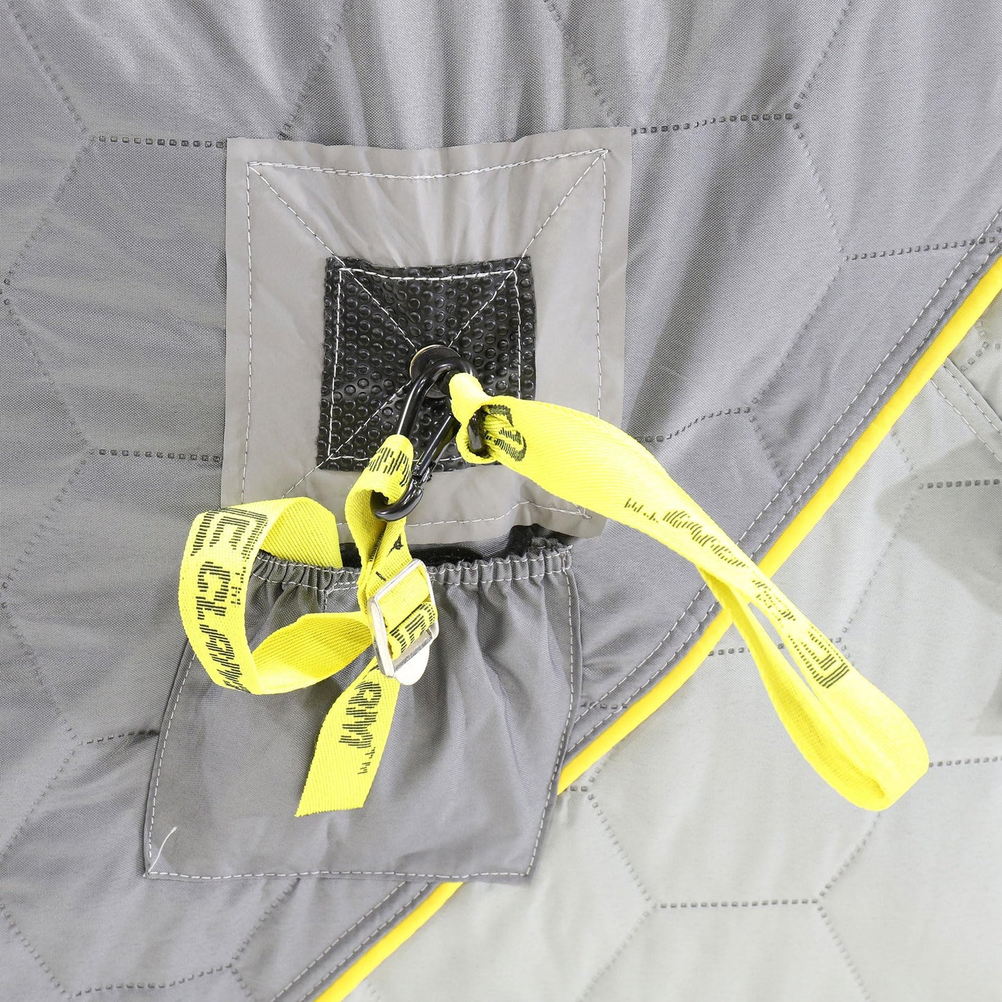CLAM Portable Fishing Angler Thermal Hub Shelter Tent with Anchor Straps, Carrying Bag