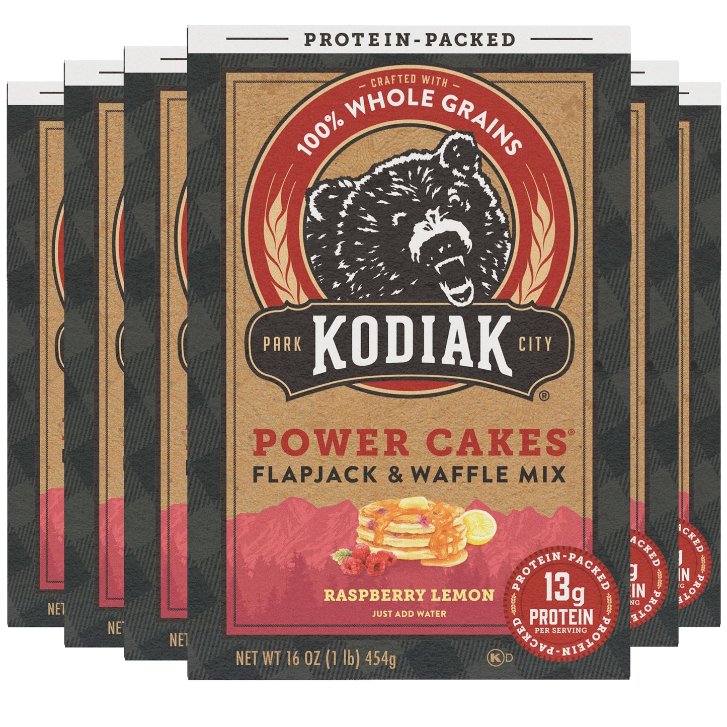 Kodiak Cakes Protein Pancake Power Cakes, Flapjack and Waffle Baking Mix, Buttermilk, 20 Oz, (Pack of 6)