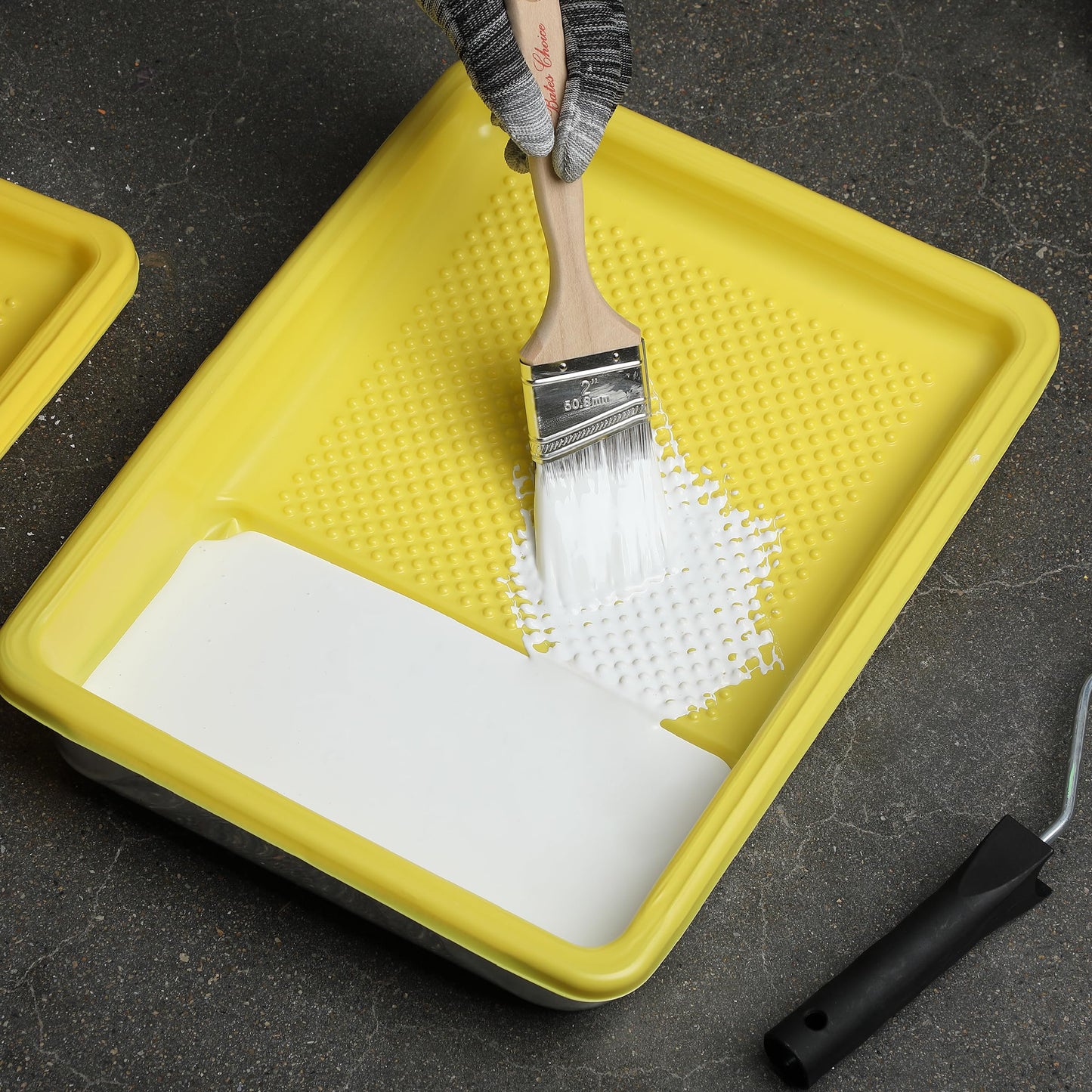 Bates- Paint Tray Liner, 9 Inch, 10 Pack, Paint Roller Tray, Disposable Plastic Paint Trays, Paint Pans Trays, Paint Supplies for House Painting, Roller Tray