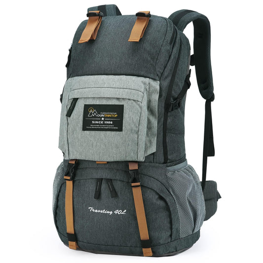 MOUNTAINTOP 40L Hiking Backpack Lightweight Travel Backpack for Men&Women Outdoor Camping Backpacking