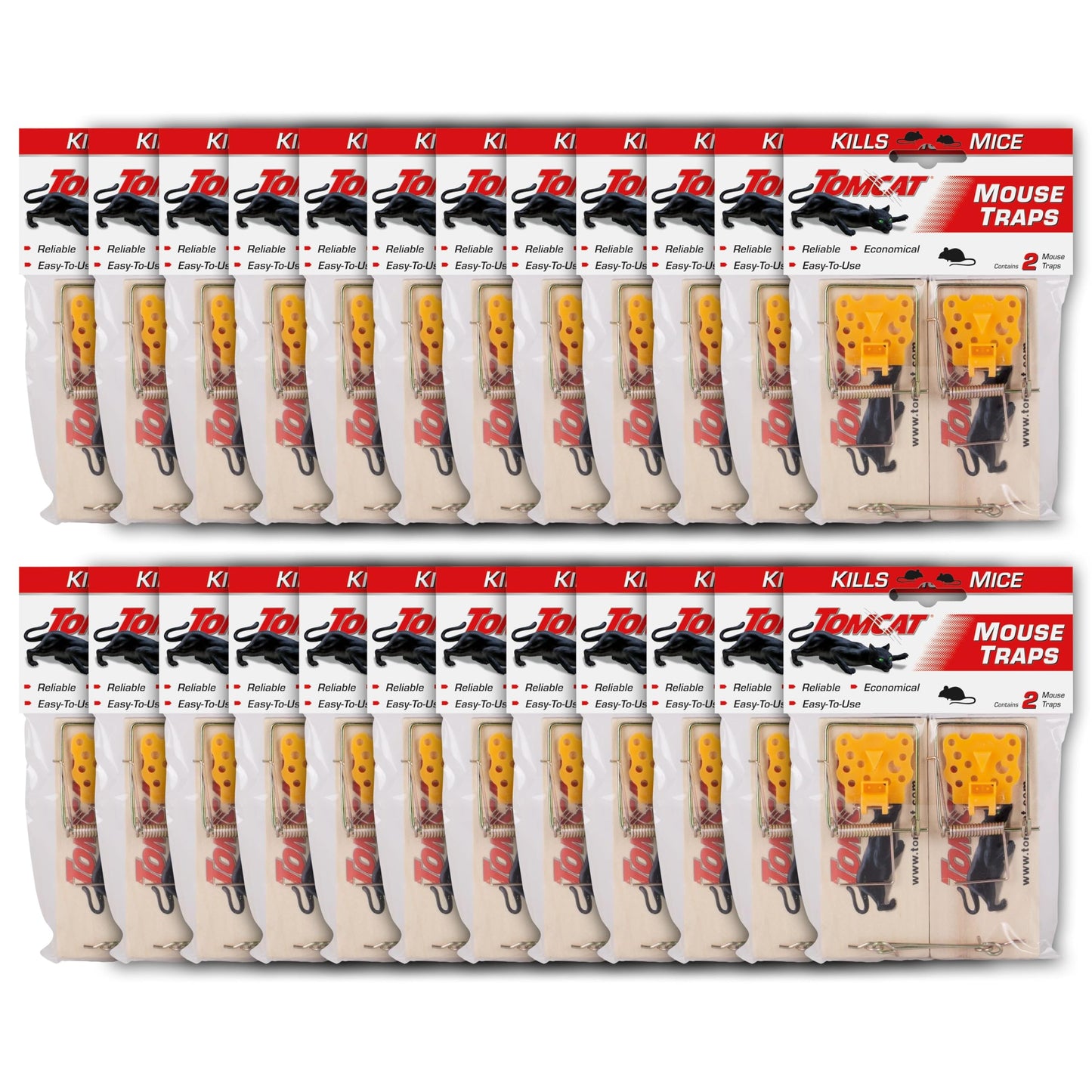 Tomcat Mouse Traps (Wooden), 4 Traps