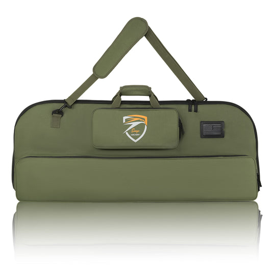 SUNYA Compound Bow Case with Molle System - Neoprene Bow String Protection & Padded Shoulder Sling - Soft Carrying Case for Archery Accessories, Equipment