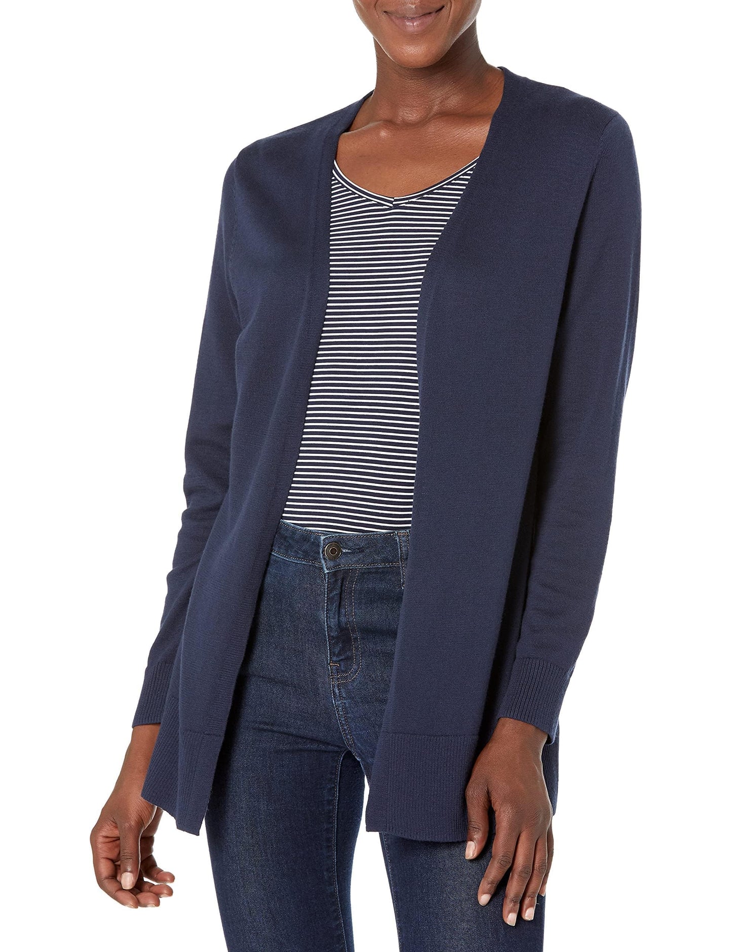 Amazon Essentials Women's Lightweight Long Sleeve Open-Front Cardigan Sweater (Available in Plus Size)