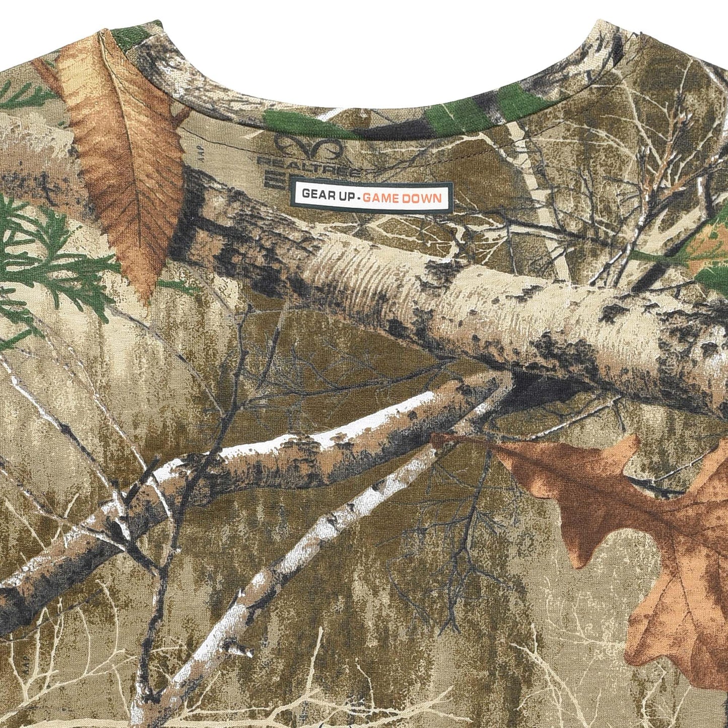 Authentic Realtree and Mossy Oak Camouflage Crewneck Unisex Adult Short Sleeve Tee Shirt