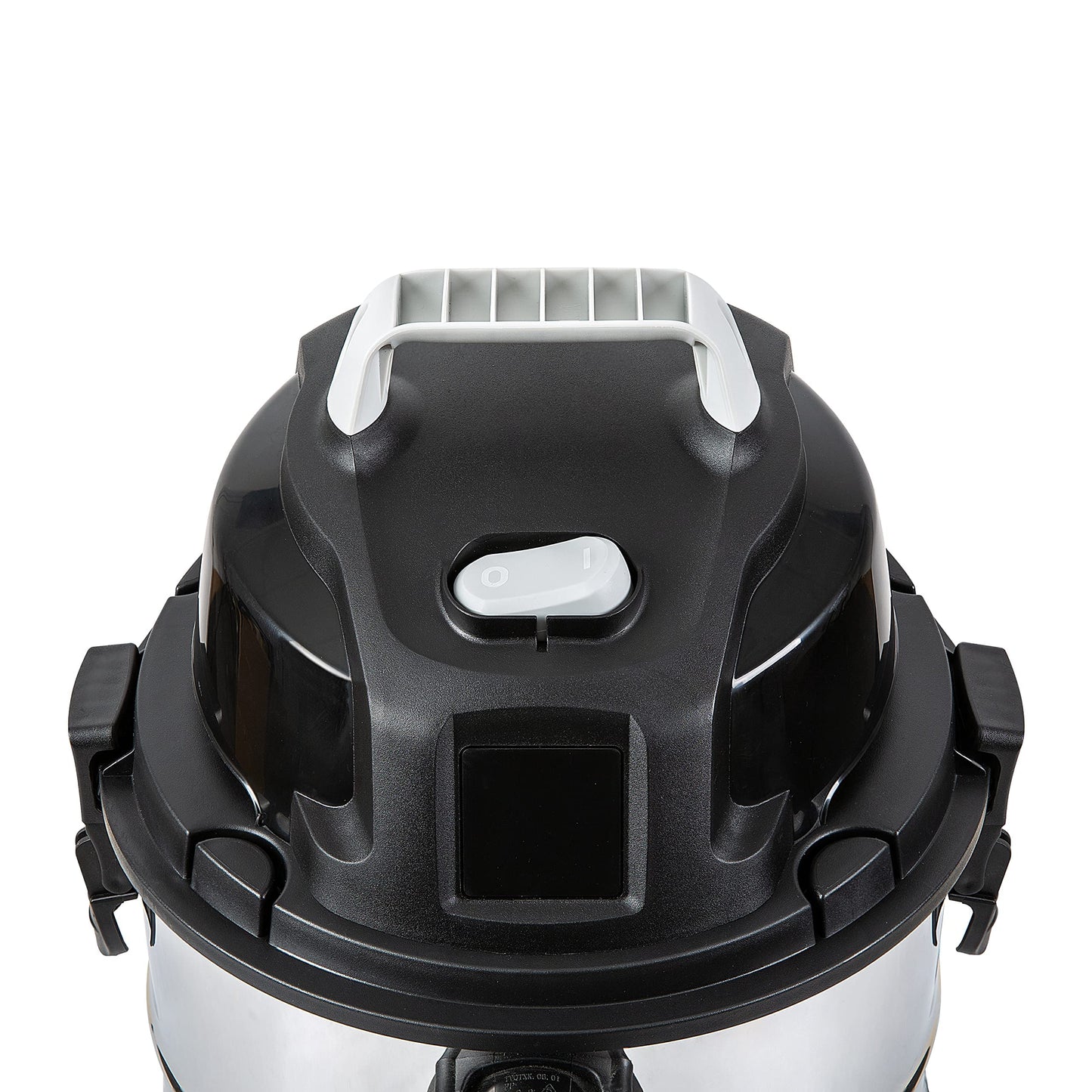 Amazon Basics Wet Dry Shop Vacuum Cleaner, 4 Gallon, 3 HP Stainless Steel, Grey/Black