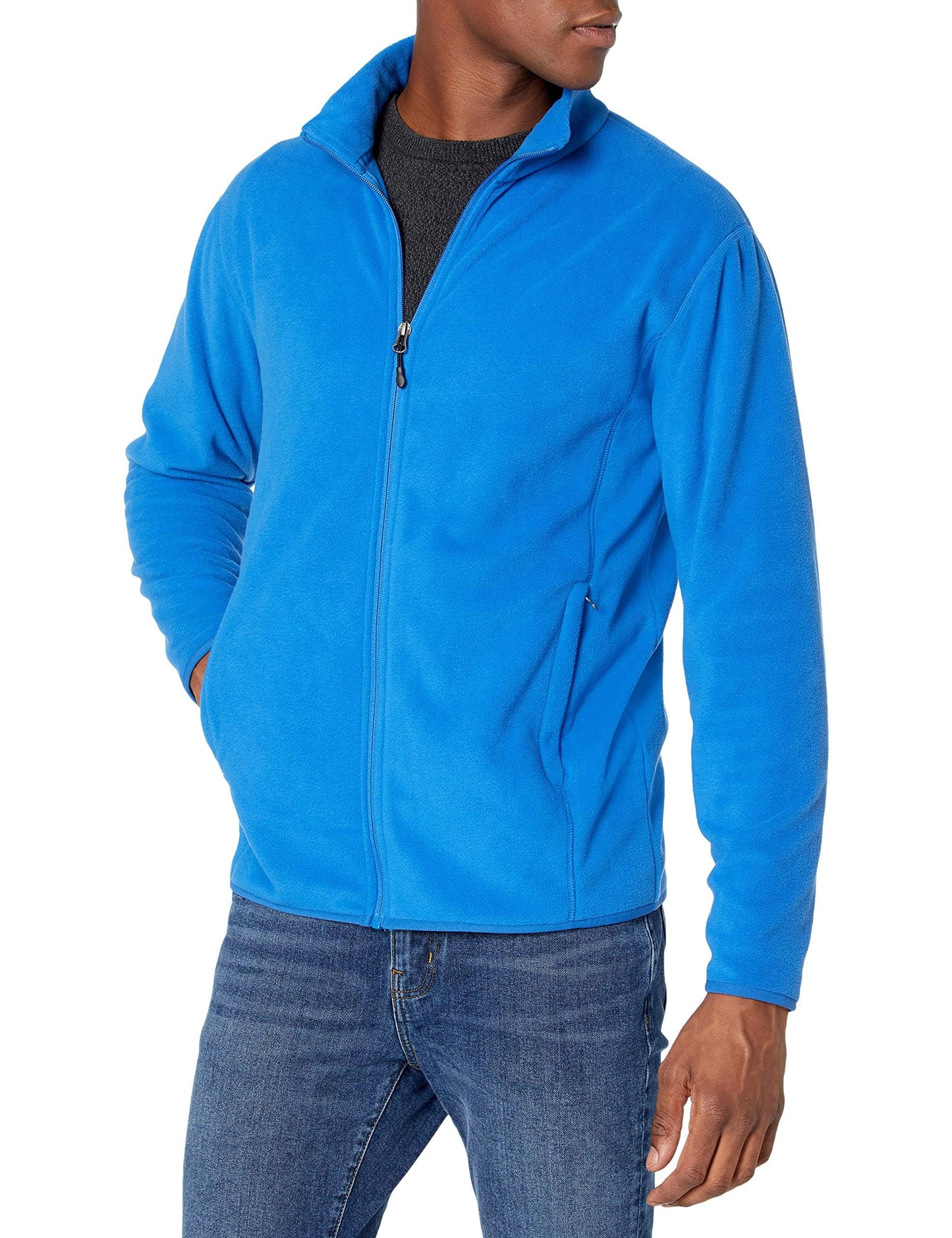 Amazon Essentials Men's Full-Zip Polar Fleece Jacket (Available in Big & Tall)
