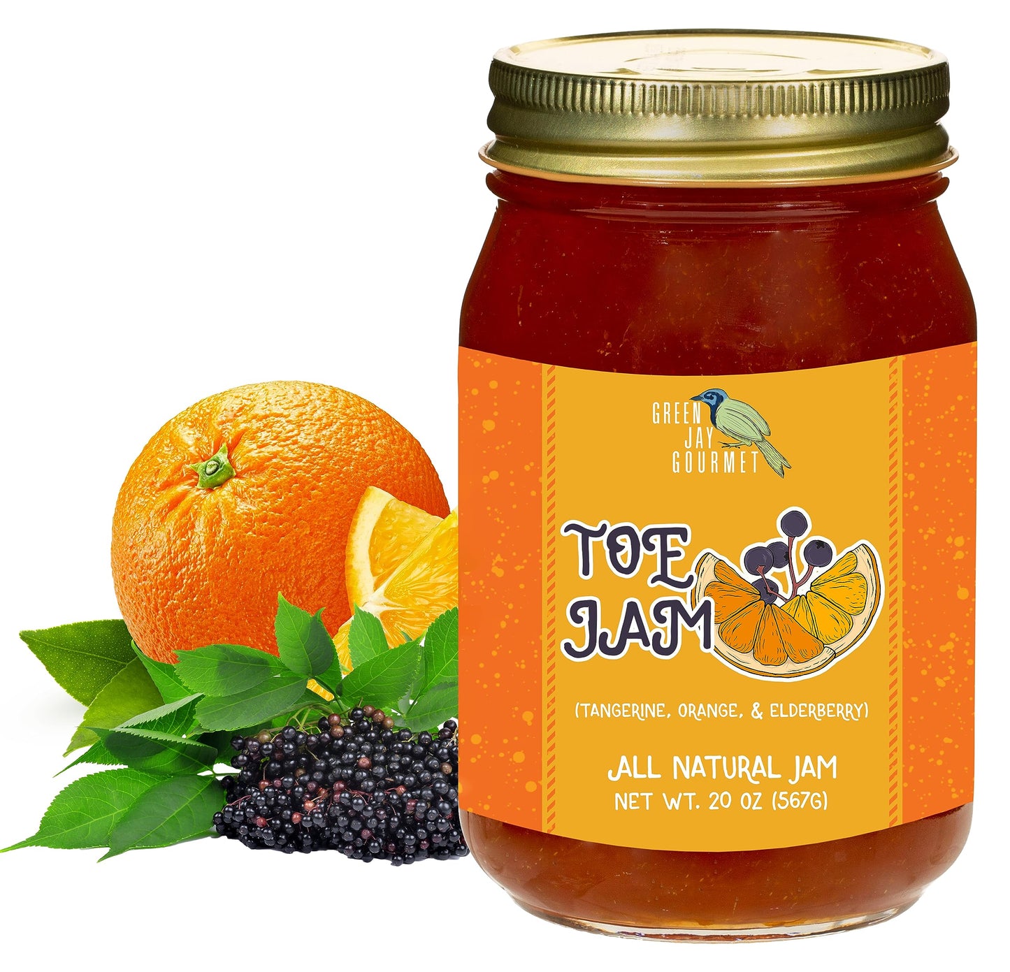 Green Jay Gourmet Spicy Jam Variety Pack - All-Natural Raspberry Jalapeno Jam, Strawberry Jalapeno Jam, Blackberry Jalapeno Jam - Vegan, Gluten-free Jam - No Preservatives - USA Made - 3 x 20 Ounces