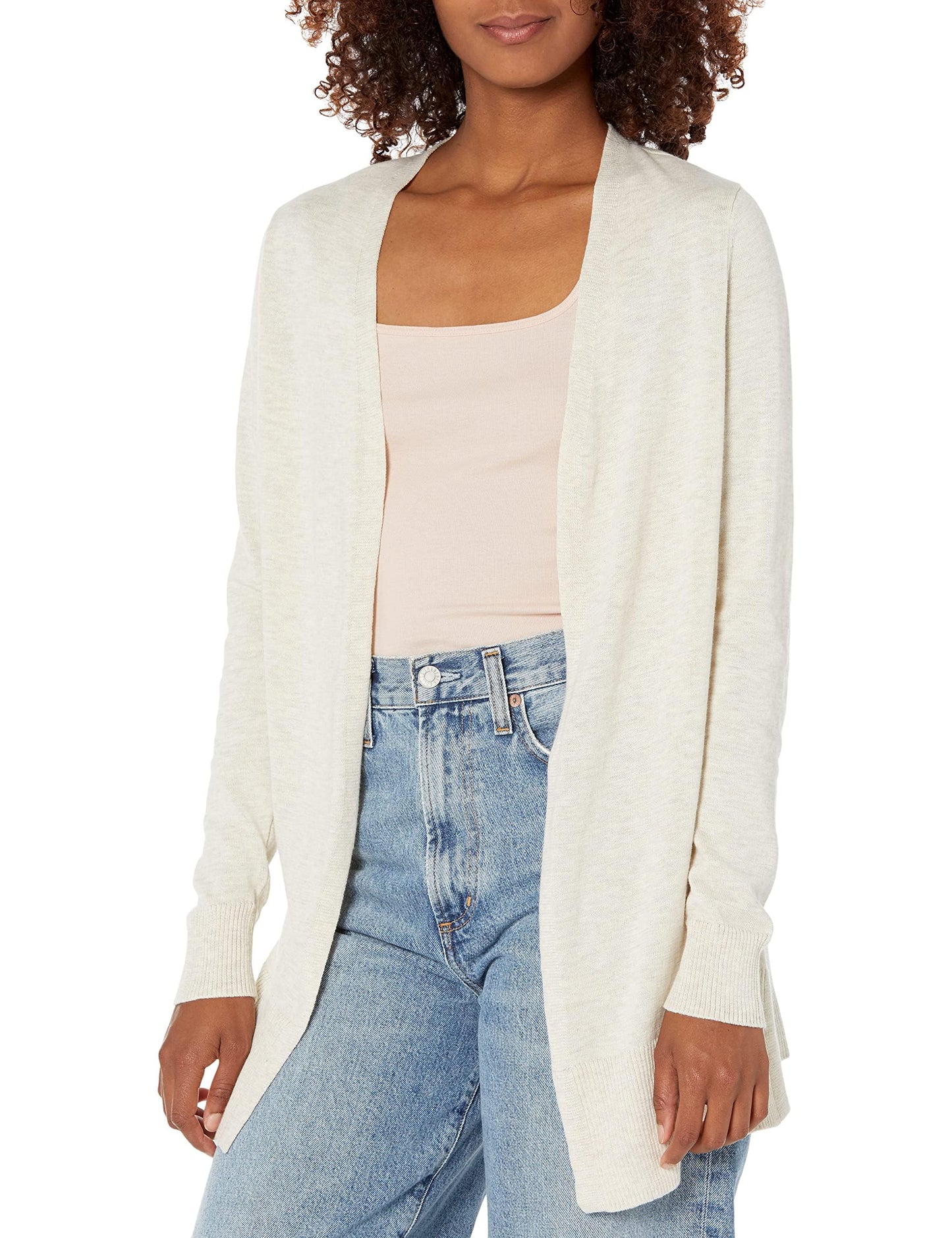 Amazon Essentials Women's Lightweight Long Sleeve Open-Front Cardigan Sweater (Available in Plus Size)
