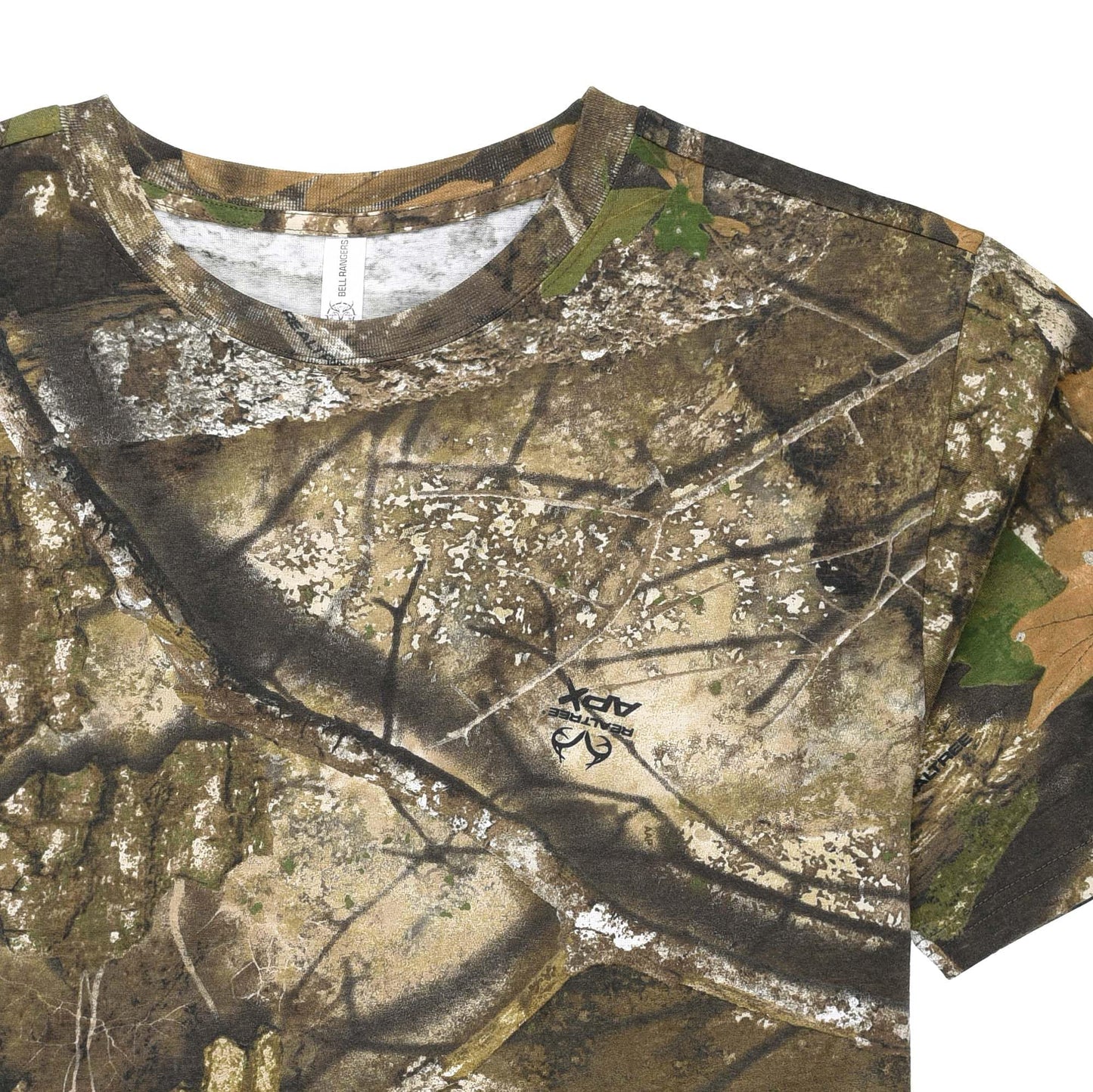 Authentic Realtree and Mossy Oak Camouflage Crewneck Unisex Adult Short Sleeve Tee Shirt