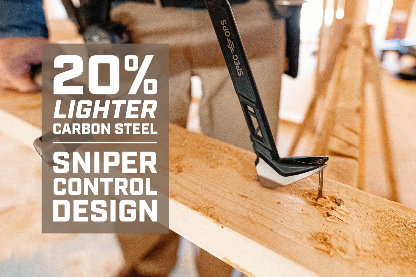 Spec Ops SPEC-D30PRY Tools 30" Wrecking Crowbar, Pry Bar Ends with Teardrop Nail Puller, High-Carbon Steel, 3% Donated to Veterans,Black/Tan
