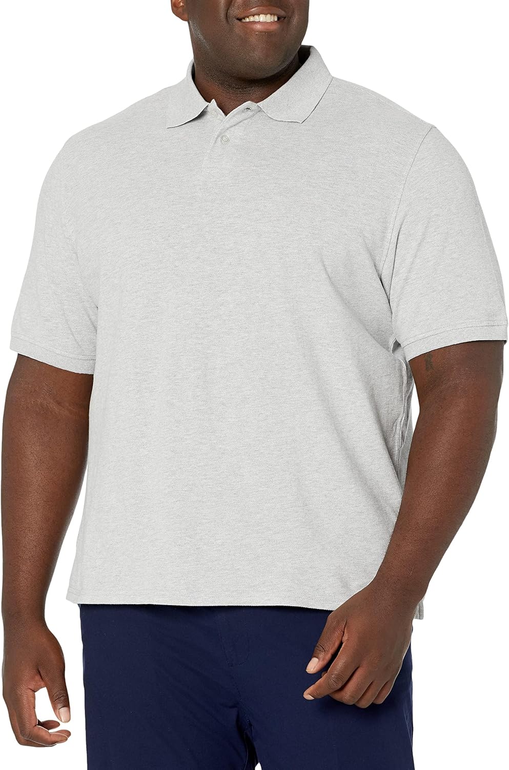 Amazon Essentials Men's Regular-Fit Short Sleeve Cotton Pique Polo Shirt (Available in Big & Tall)