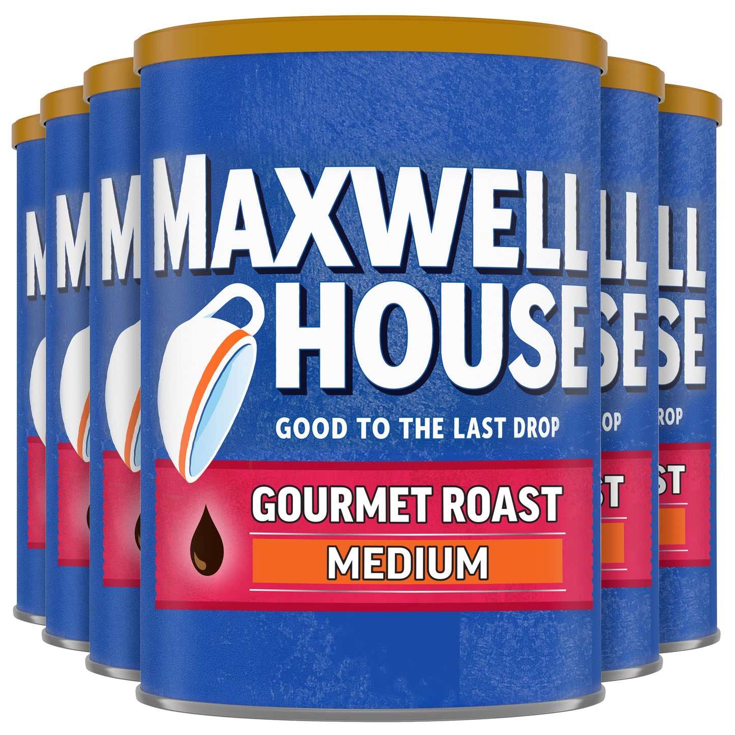 Maxwell House Breakfast Blend Mild Roast Ground Coffee, 38.8 oz Canister