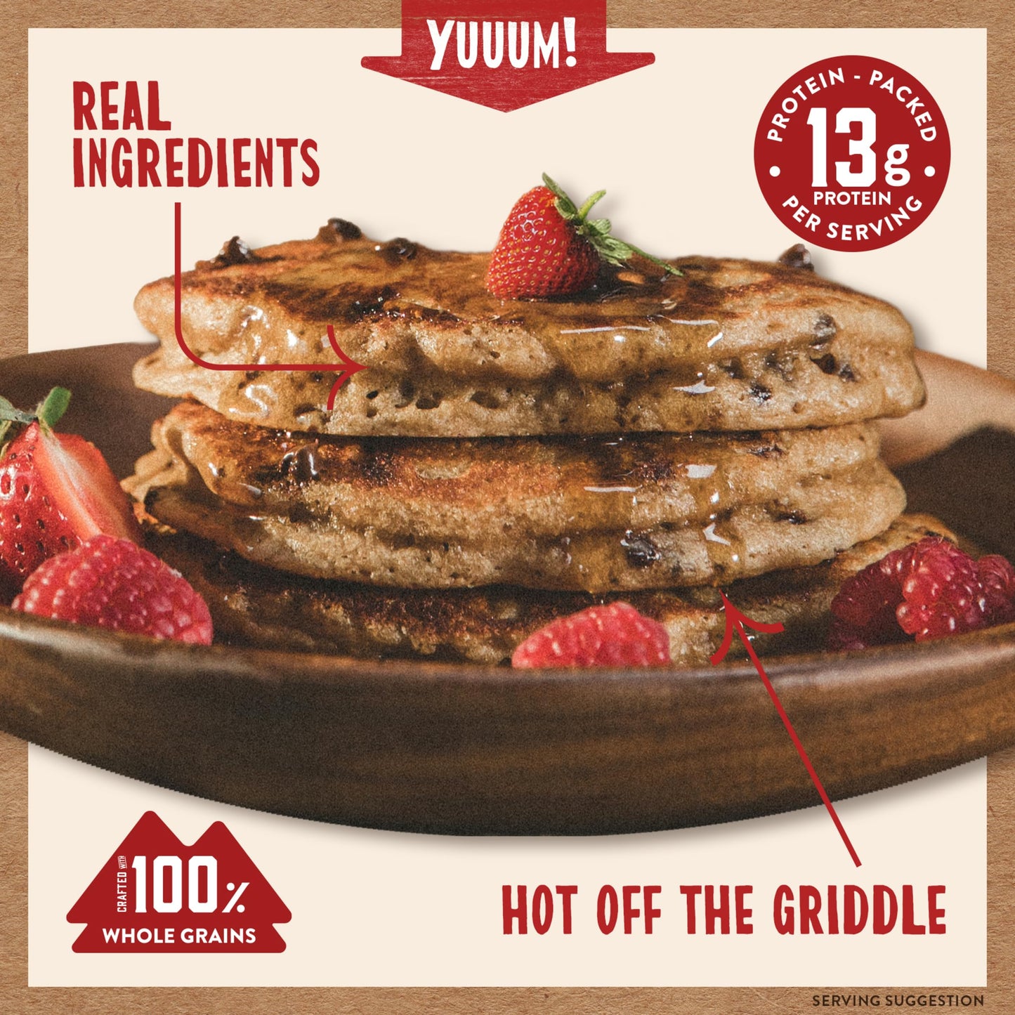 Kodiak Cakes Protein Pancake Power Cakes, Flapjack and Waffle Baking Mix, Buttermilk, 20 Oz, (Pack of 6)