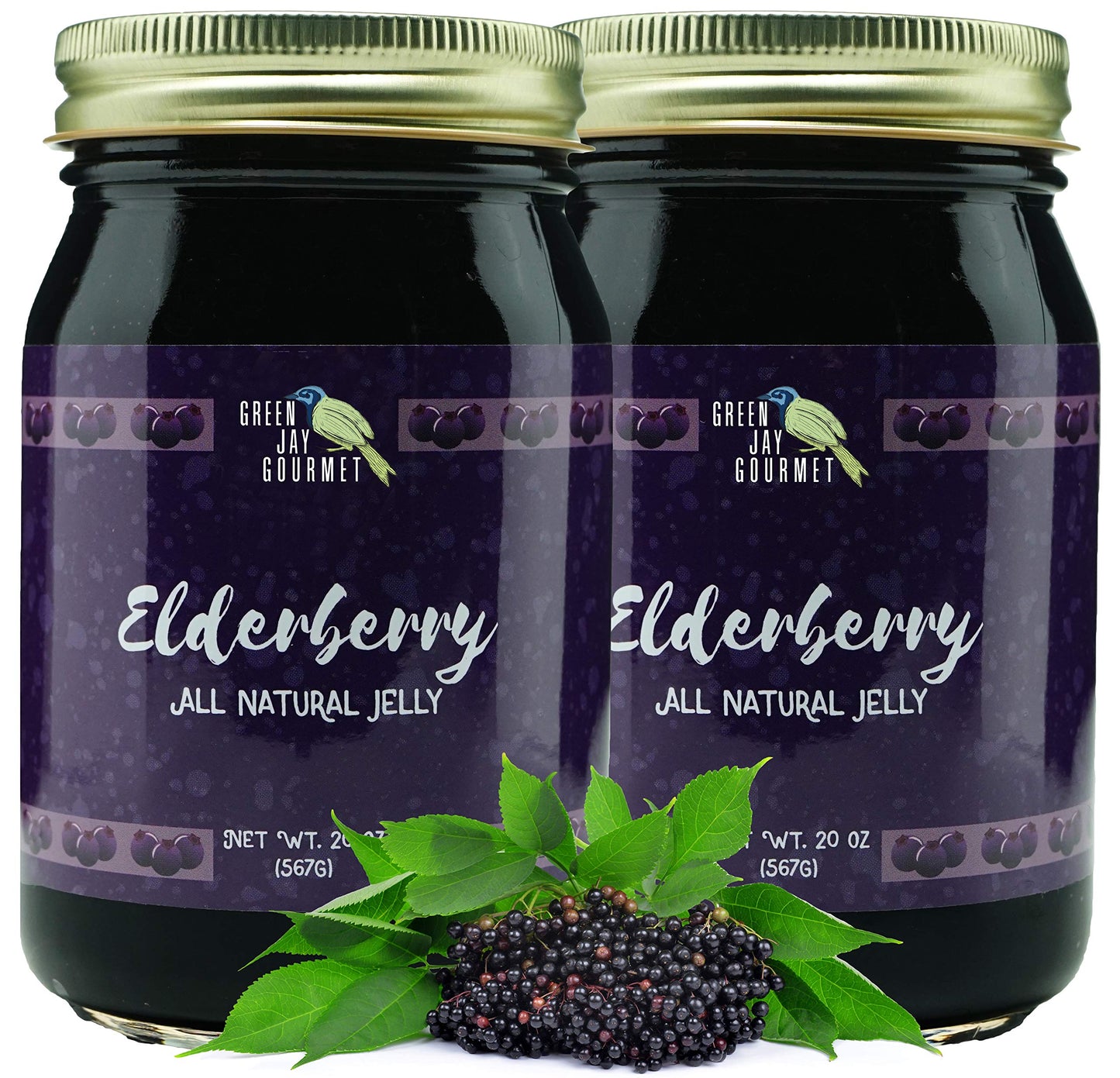 Green Jay Gourmet Spicy Jam Variety Pack - All-Natural Raspberry Jalapeno Jam, Strawberry Jalapeno Jam, Blackberry Jalapeno Jam - Vegan, Gluten-free Jam - No Preservatives - USA Made - 3 x 20 Ounces