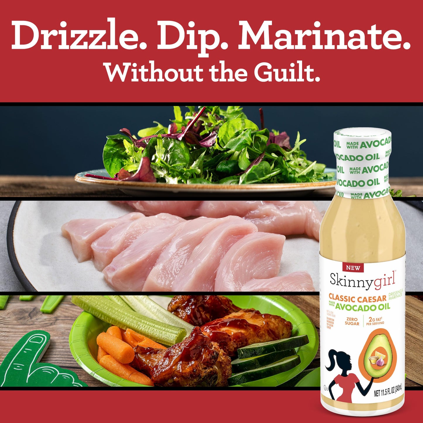 Skinnygirl Fat-Free Salad Dressing, Sugar-Free Buttermilk Ranch, 8 Ounce