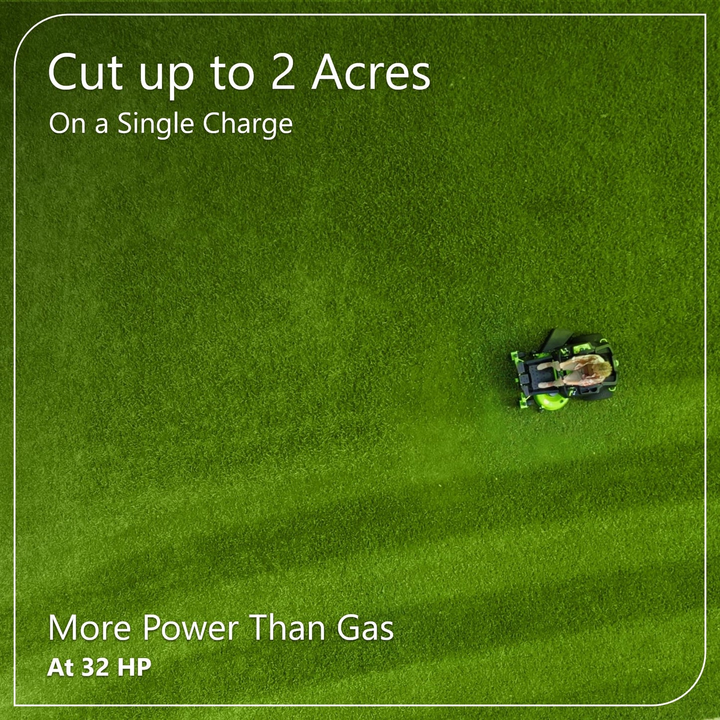 Greenworks 80V 42" CROSSOVERZ Zero Turn Lawn Mower, (4) 5.0Ah Batteries and (600W) Plug in Charger