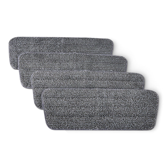 Amazon Basics Washable Replacement Mop Pads, for Dry & Wet Spray Mops, 4 Pack