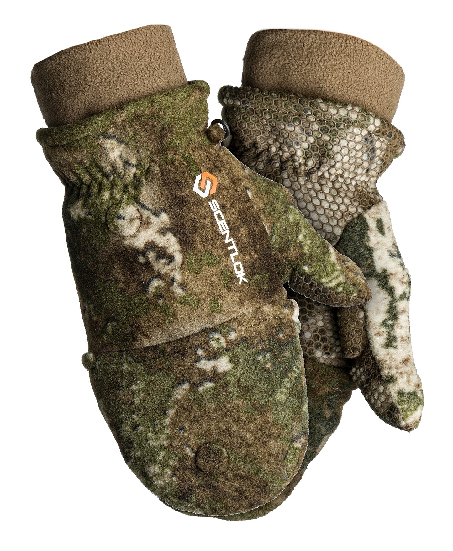 ScentLok Fleece Winter Camo Pop Top Camo Hunting Gloves