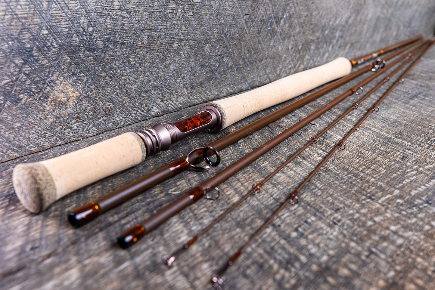 Moonshine Rod Co. Fly Fishing Rod with Carrying Case and Extra Rod Tip Section, Slow-Medium-Fast Action