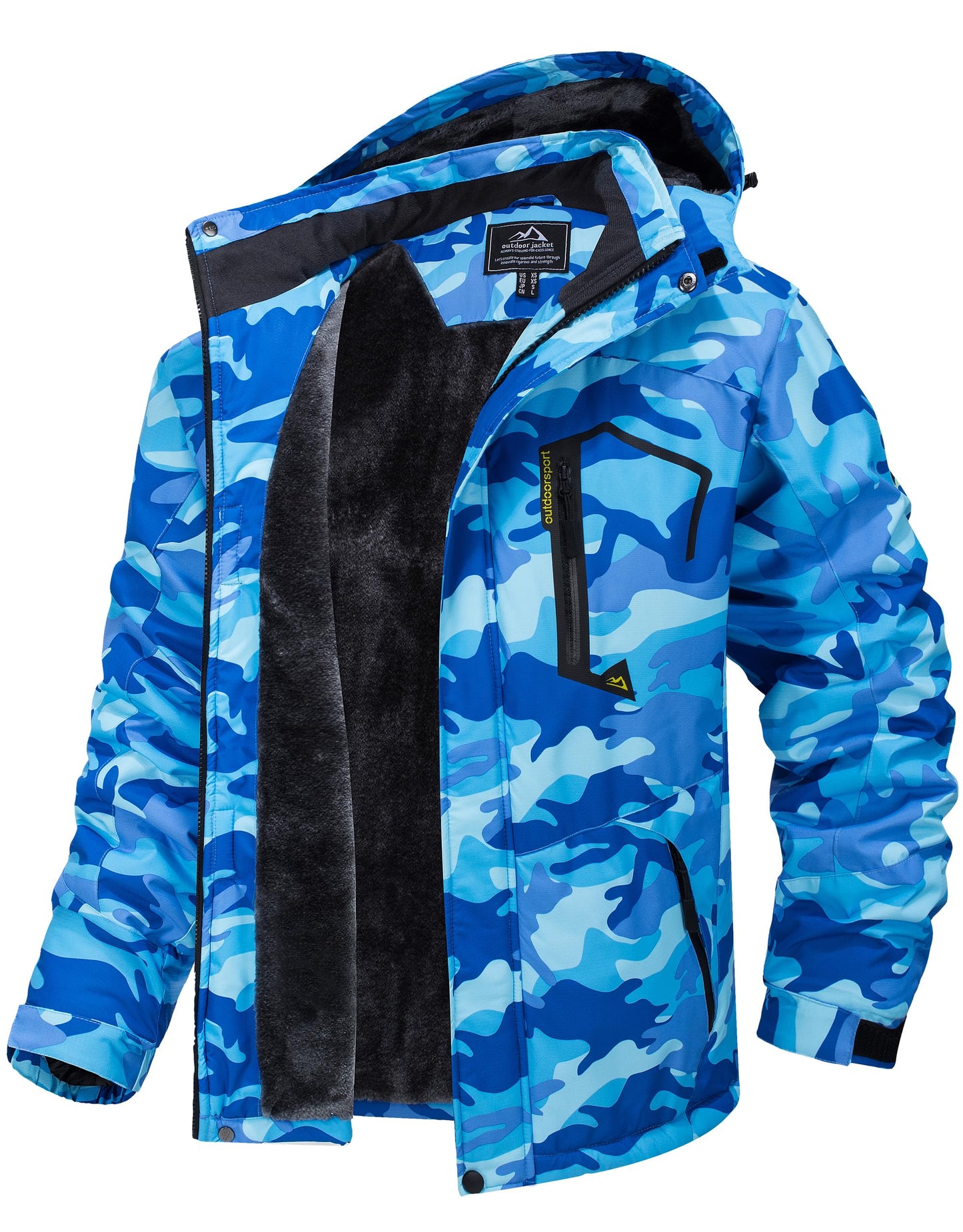 TACVASEN Women's Winter Jacket Waterproof Ski Jacket Hooded Fleece Lined Warm Snow Coat Mountain Windproof Rain Windbreaker