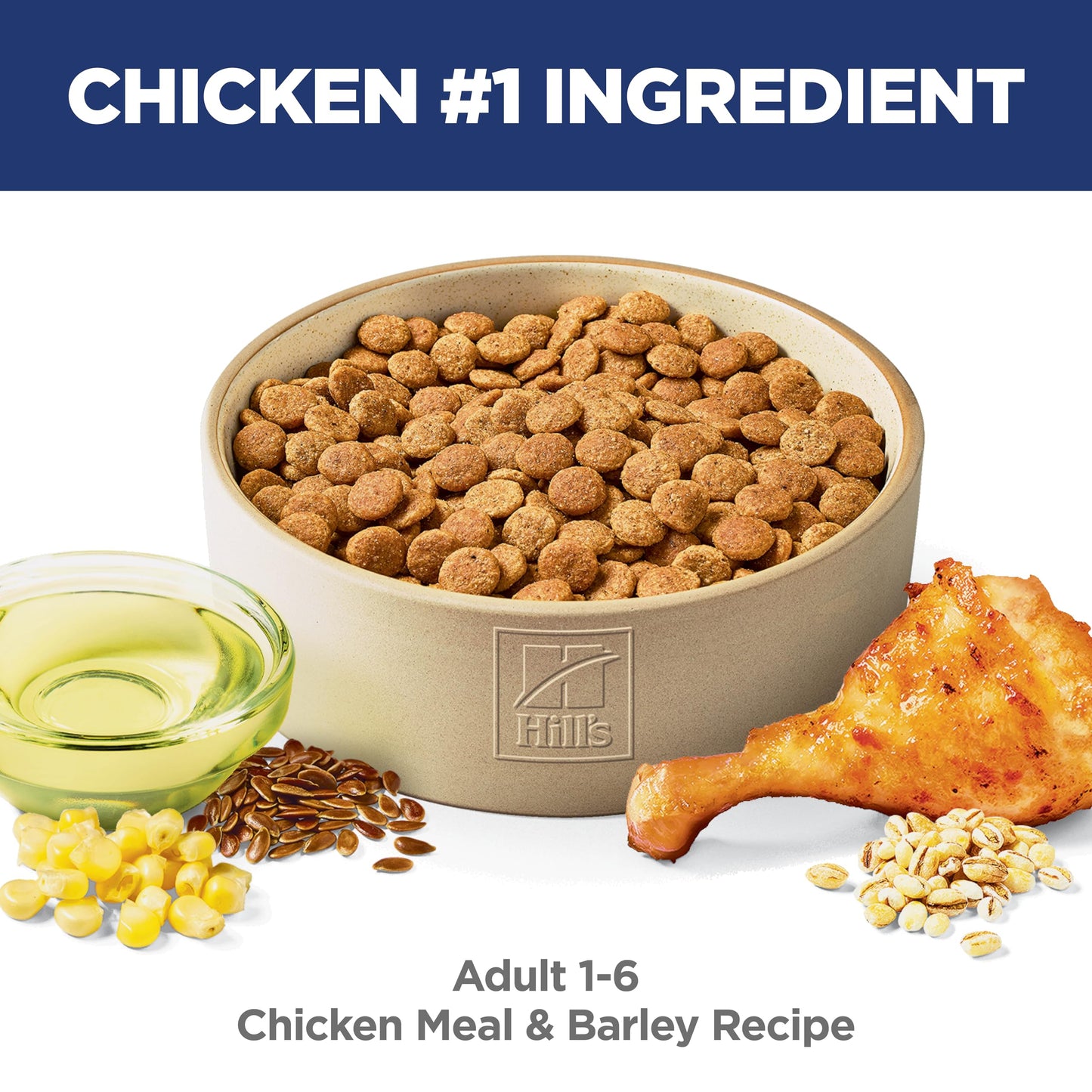 Hill's Science Diet Adult 1-6 Premium Nutrition Dry Dog Food, Chicken & Barley, 35 lb Bag (Pack of 1)