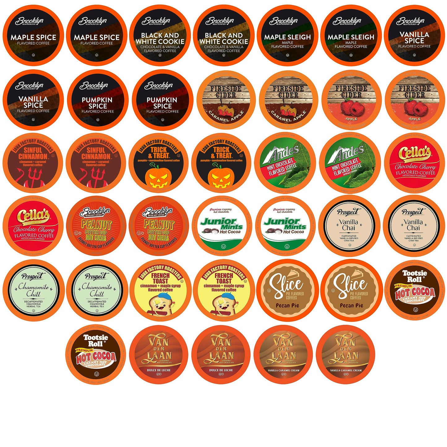 Two Rivers Coffee Hot Chocolate Pods Single Serve Cocoa Variety Sampler Pack Compatible with 2.0 Keurig K-Cup Brewers, 40 Count