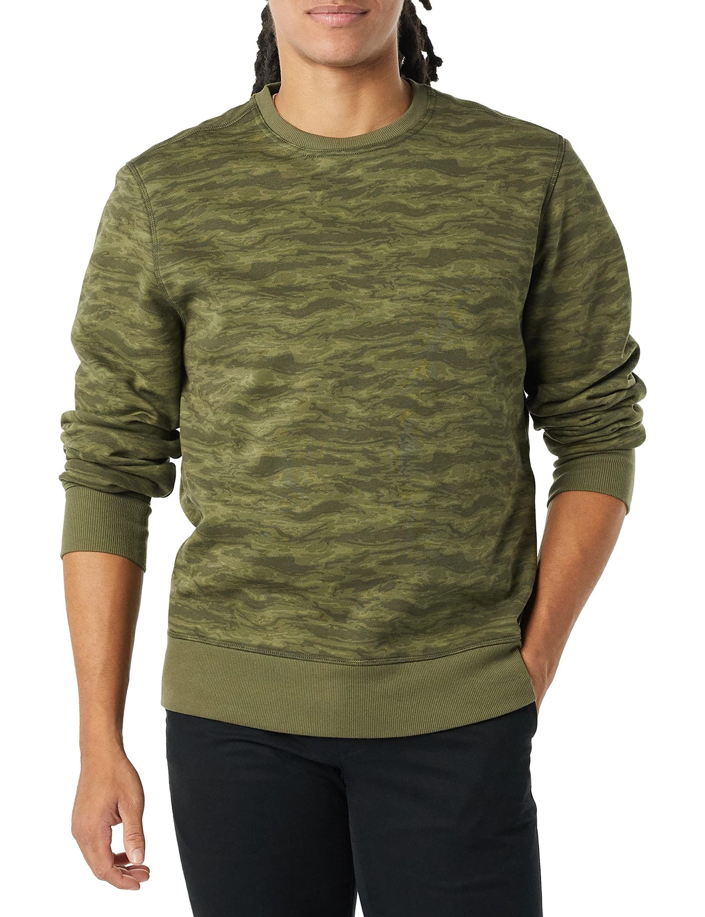 Amazon Essentials Men's Fleece Crewneck Sweatshirt (Available in Big & Tall)