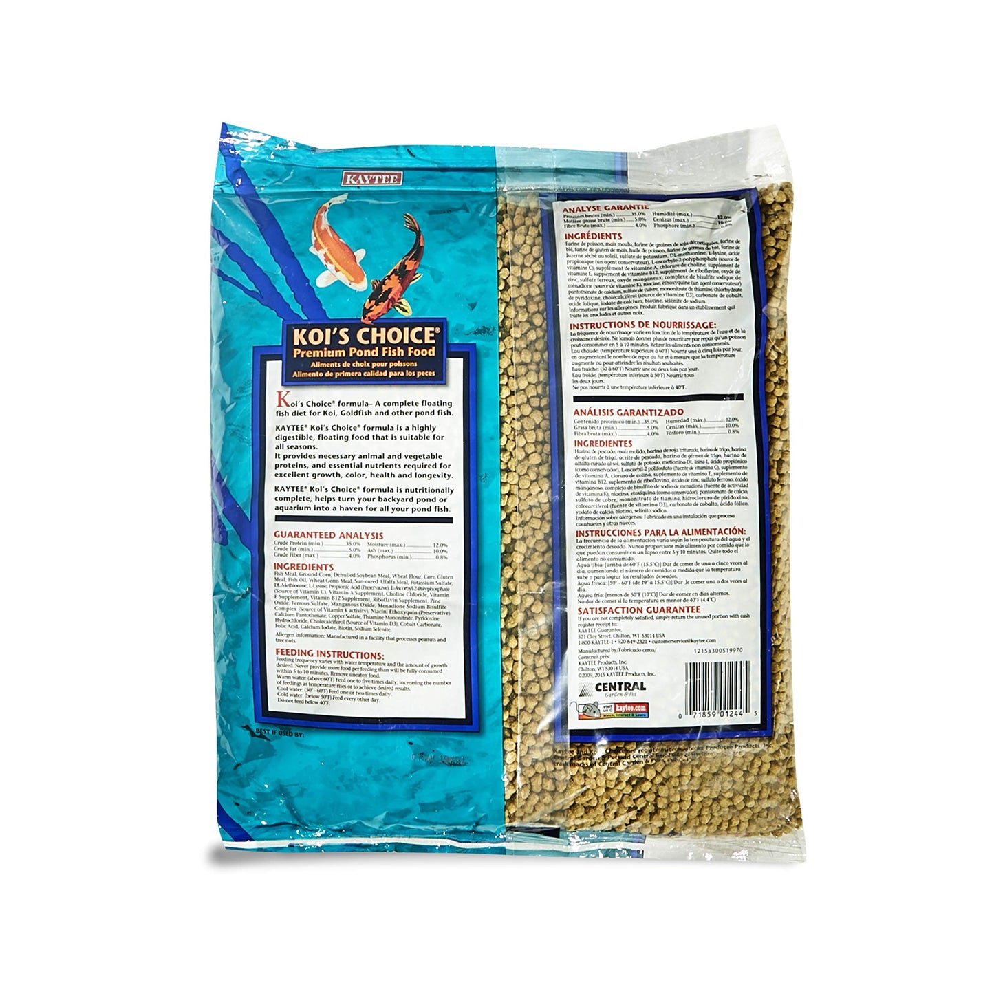 Kaytee Koi's Choice Koi Floating Fish Food, 10 Pound