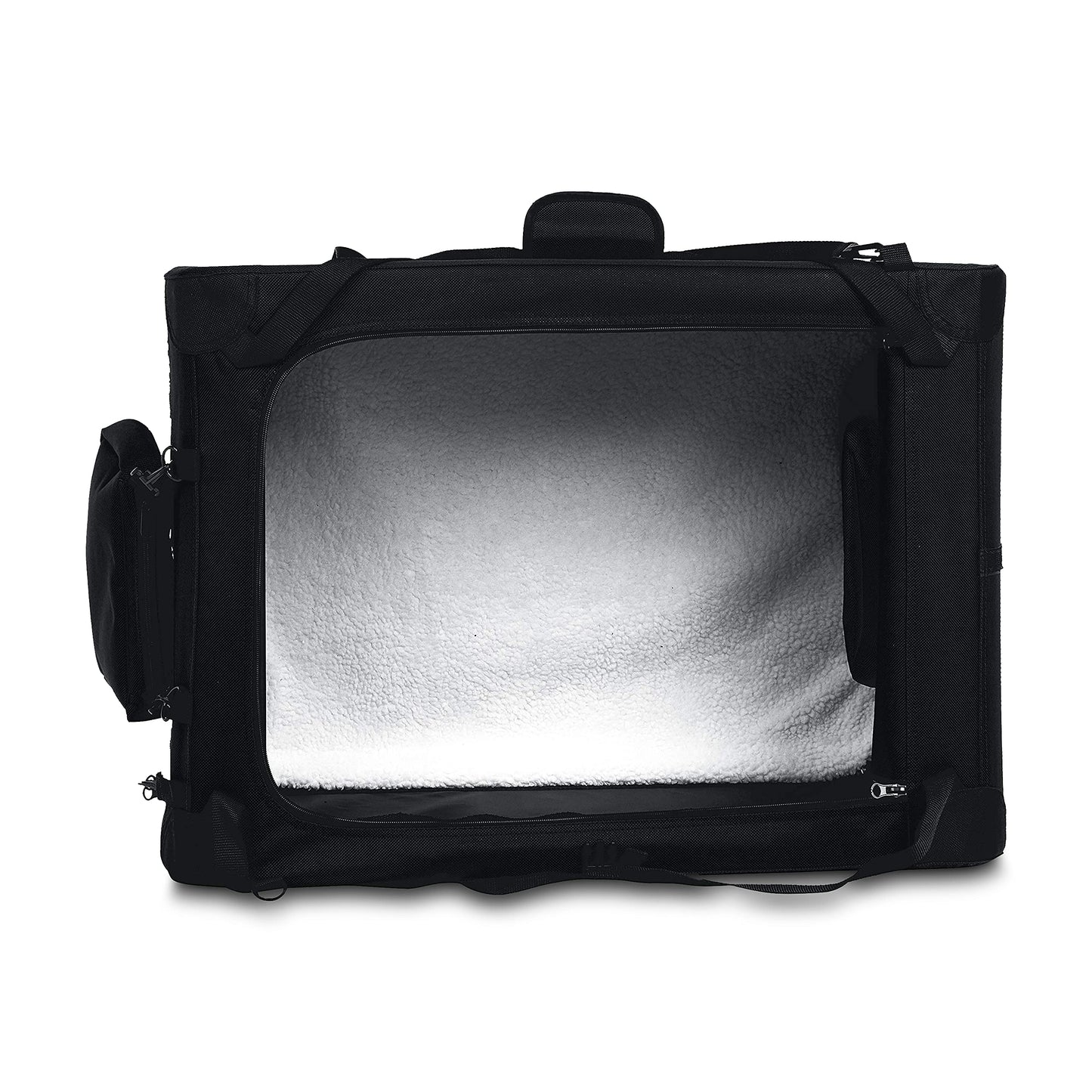 Amazon Basics Foldable Portable Soft Pet Dog Crate Carrier Kennel, 36 x 24 x 24 inches, Black