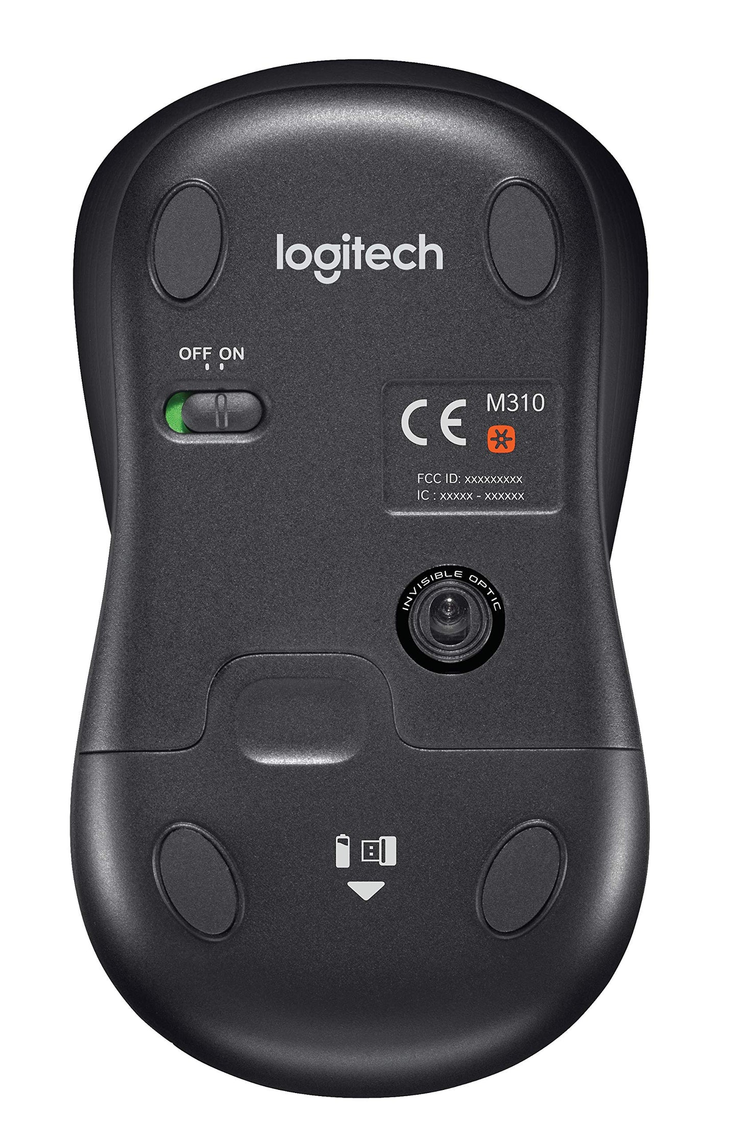 Logitech MK335 Quiet Wireless Keyboard and Mouse Combo - Black/Silver Keyboard and Mouse Combo Wireless, Ambidextrous
