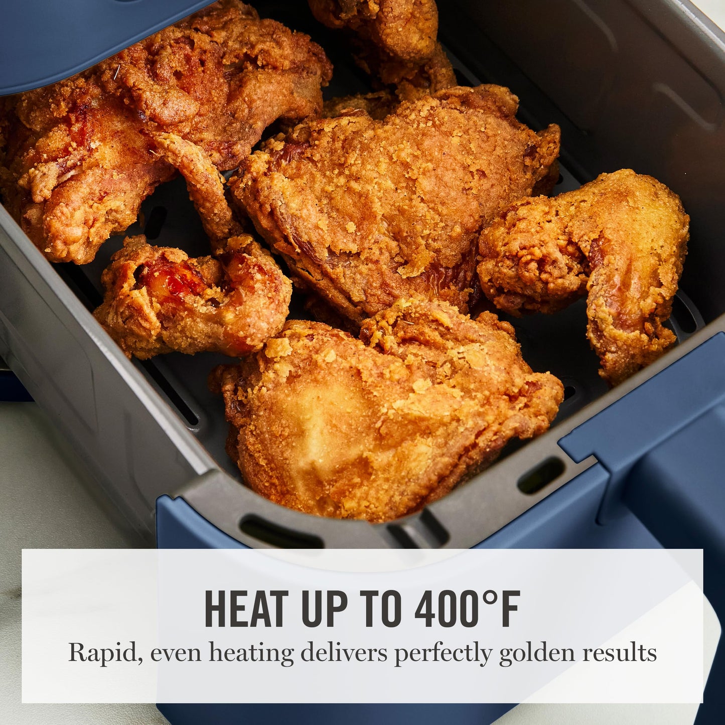 Martha Stewart 6QT Air Fryer, 6-in-1, Bake, Broil, Roast, Air Fry, Dehydrate, Reheat, Ceramic Non-Stick Basket, Crispy Results Fast, 400°F Max Temp, Shake Reminder, Auto Shut-Off, Honeydew Green