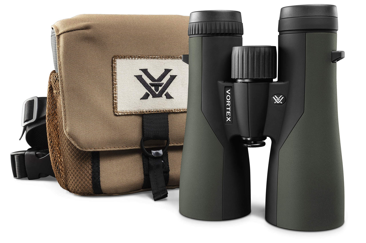 Vortex Optics Crossfire HD 12x50 Binoculars - HD Optical System, Tripod Adaptable, Rubber Armor, Waterproof, Fogproof, Shockproof, Included GlassPak - Unlimited, Unconditional Warranty