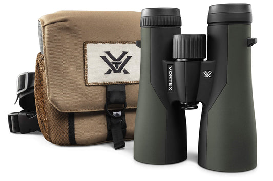 Vortex Optics Crossfire HD 12x50 Binoculars - HD Optical System, Tripod Adaptable, Rubber Armor, Waterproof, Fogproof, Shockproof, Included GlassPak - Unlimited, Unconditional Warranty