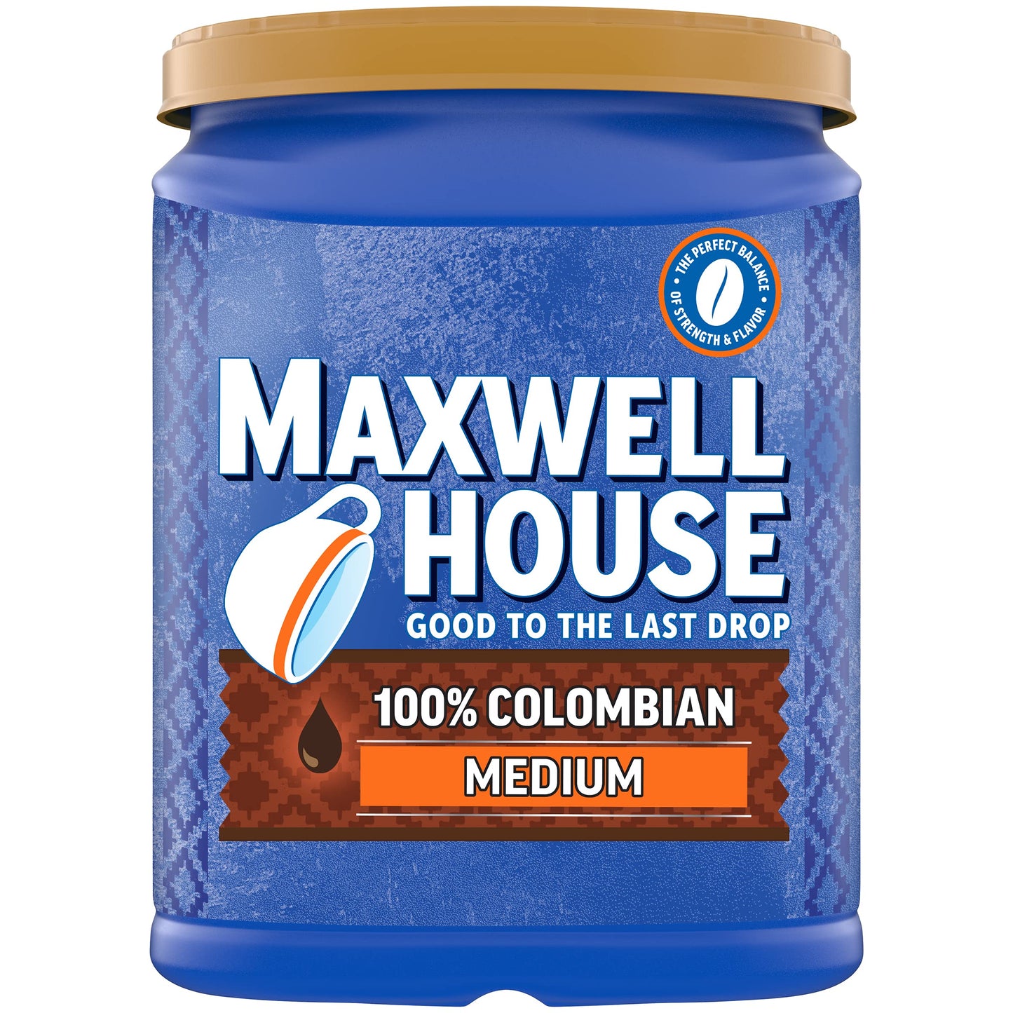 Maxwell House Breakfast Blend Mild Roast Ground Coffee, 38.8 oz Canister