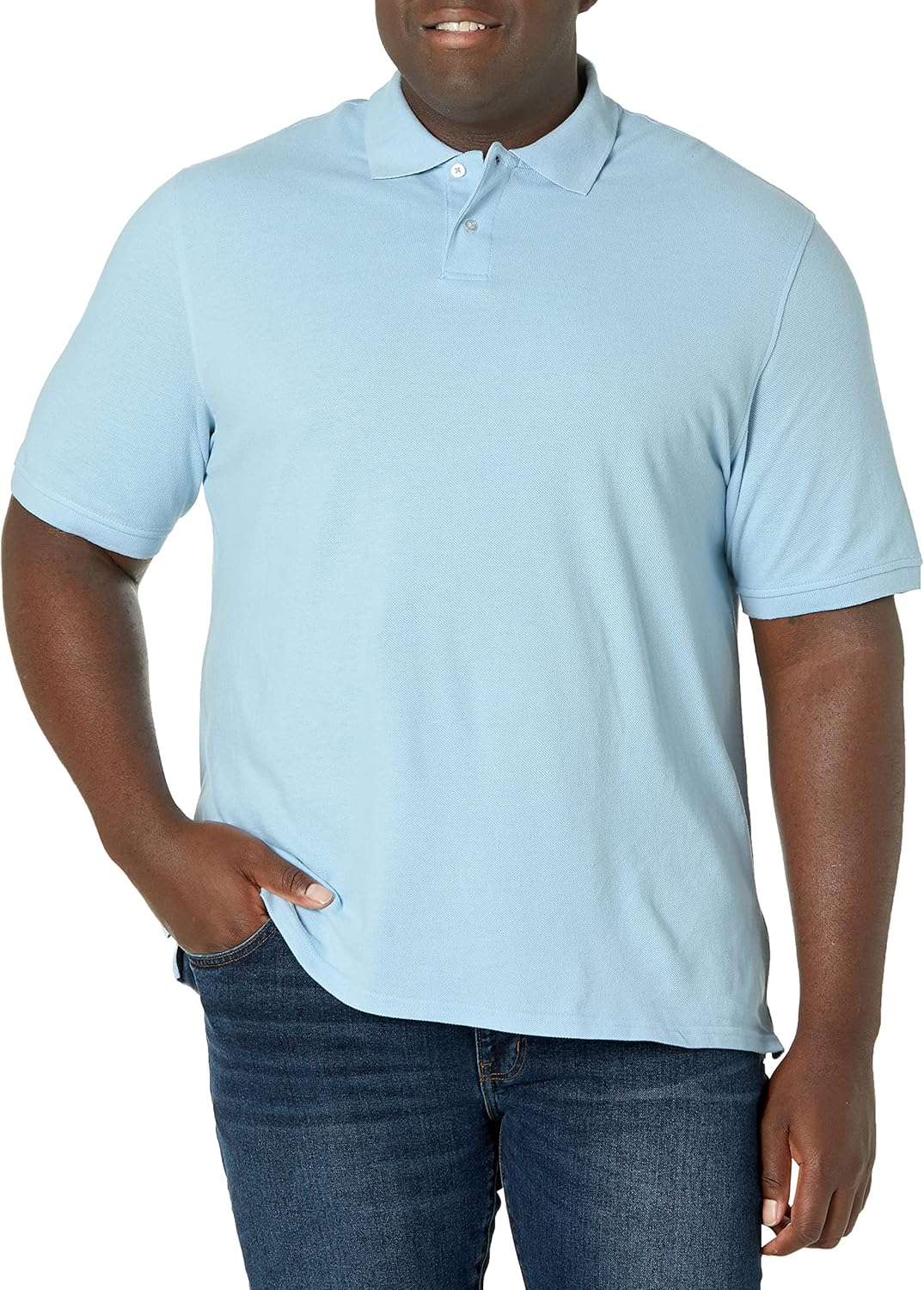 Amazon Essentials Men's Regular-Fit Short Sleeve Cotton Pique Polo Shirt (Available in Big & Tall)