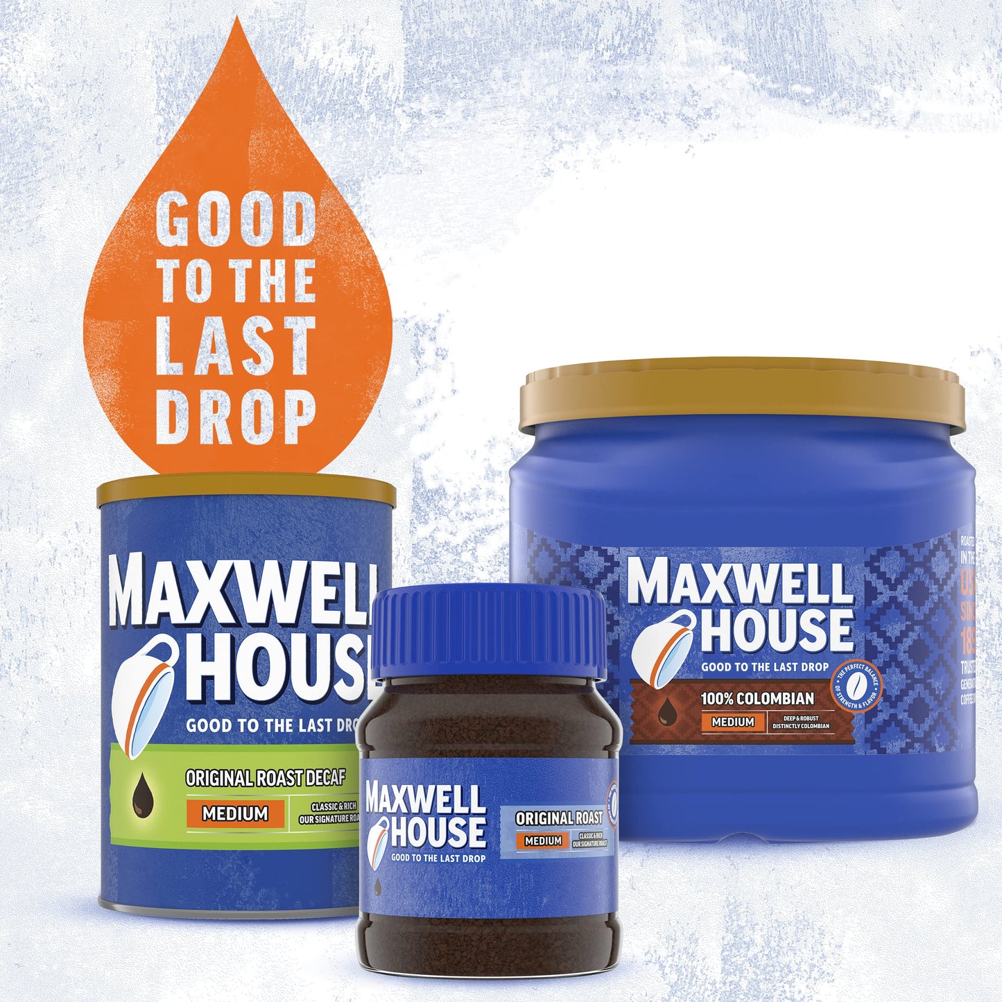 Maxwell House Original Roast Instant Coffee, 8 oz Jar