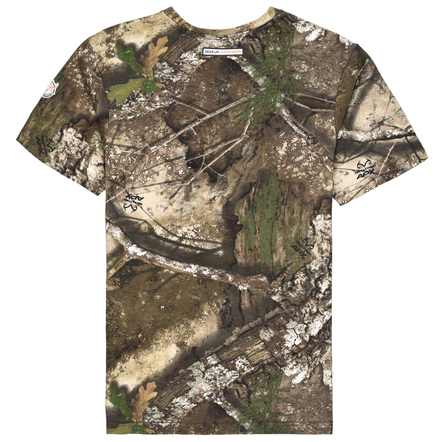 Authentic Realtree and Mossy Oak Camouflage Crewneck Unisex Adult Short Sleeve Tee Shirt
