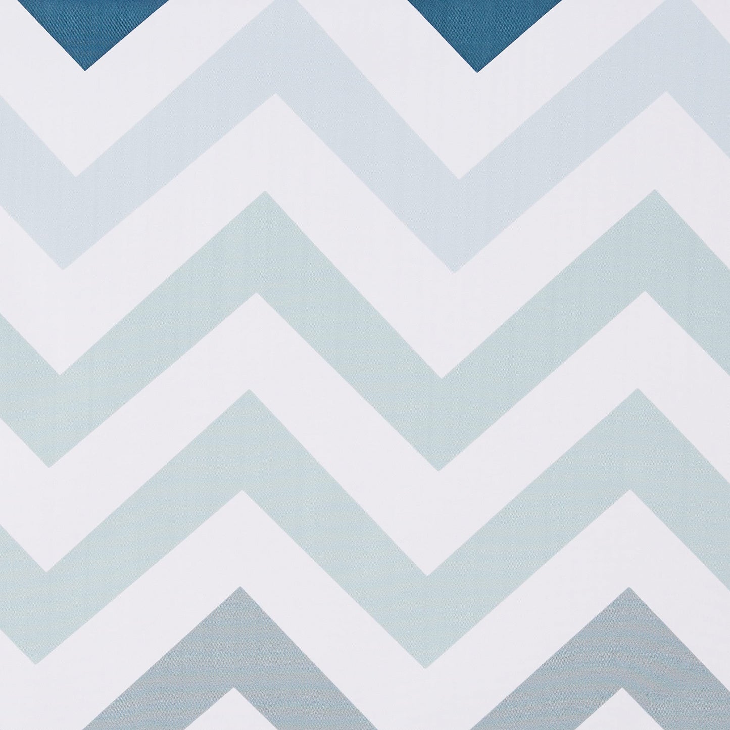 Amazon Basics Bathroom Shower Curtain, Water Resistant Fabric with Weighted Hem, Grommets & Hooks, Machine Washable, 72"x72", Blue Ombre Chevron