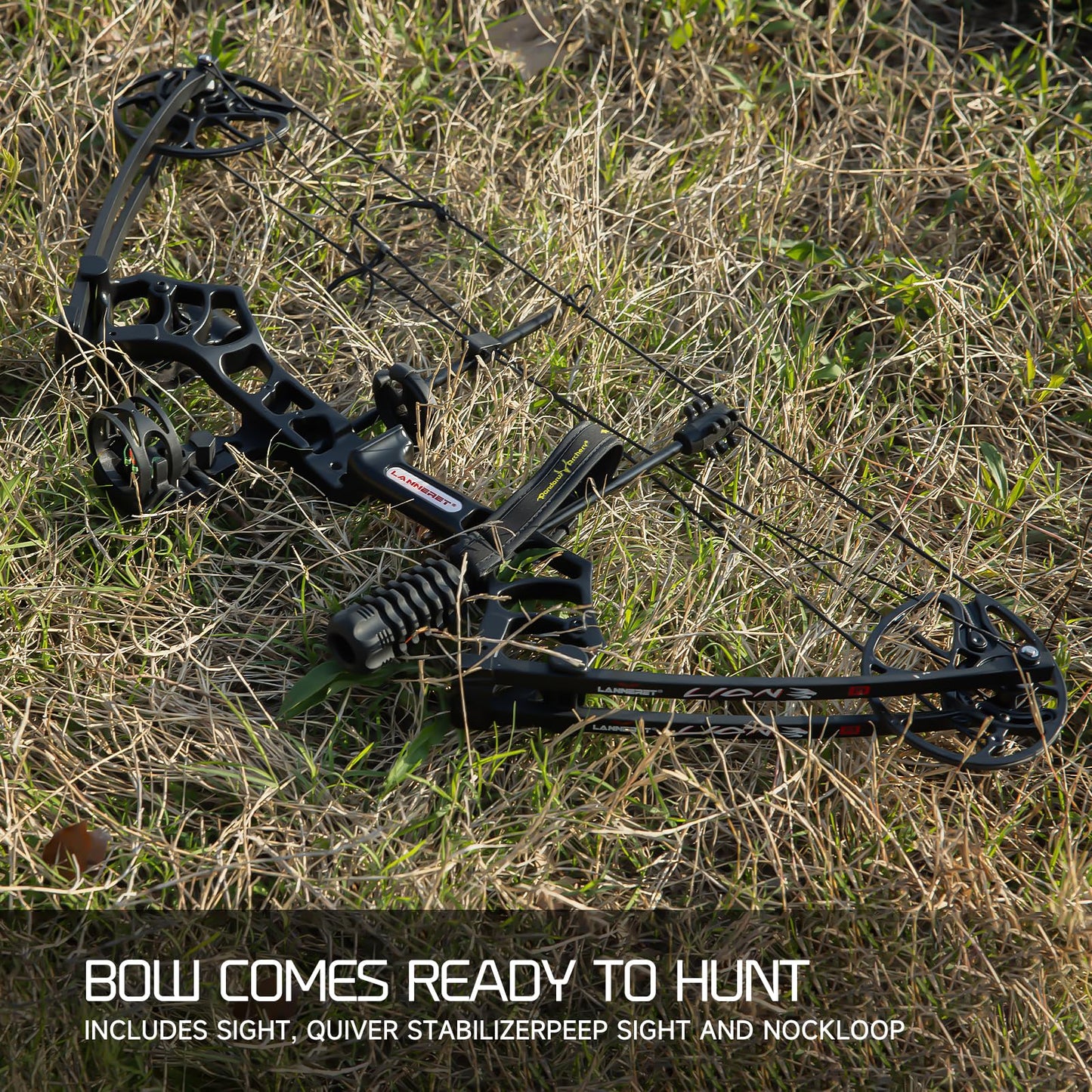 Bear Archery Cruzer G2 Right Hand Compound Bow - 0-70 lbs Draw Weight, 25"-31" Draw Length, Up to 320 fps, Hunting Bow Set